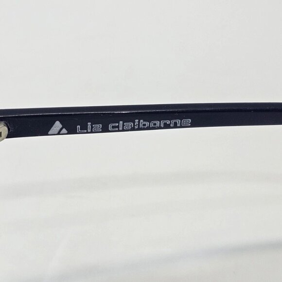 VINTAGE Liz Claiborne LC No. 12 Navy Blue Oversized Plastic Frames Glasses EUC - Picture 7 of 9